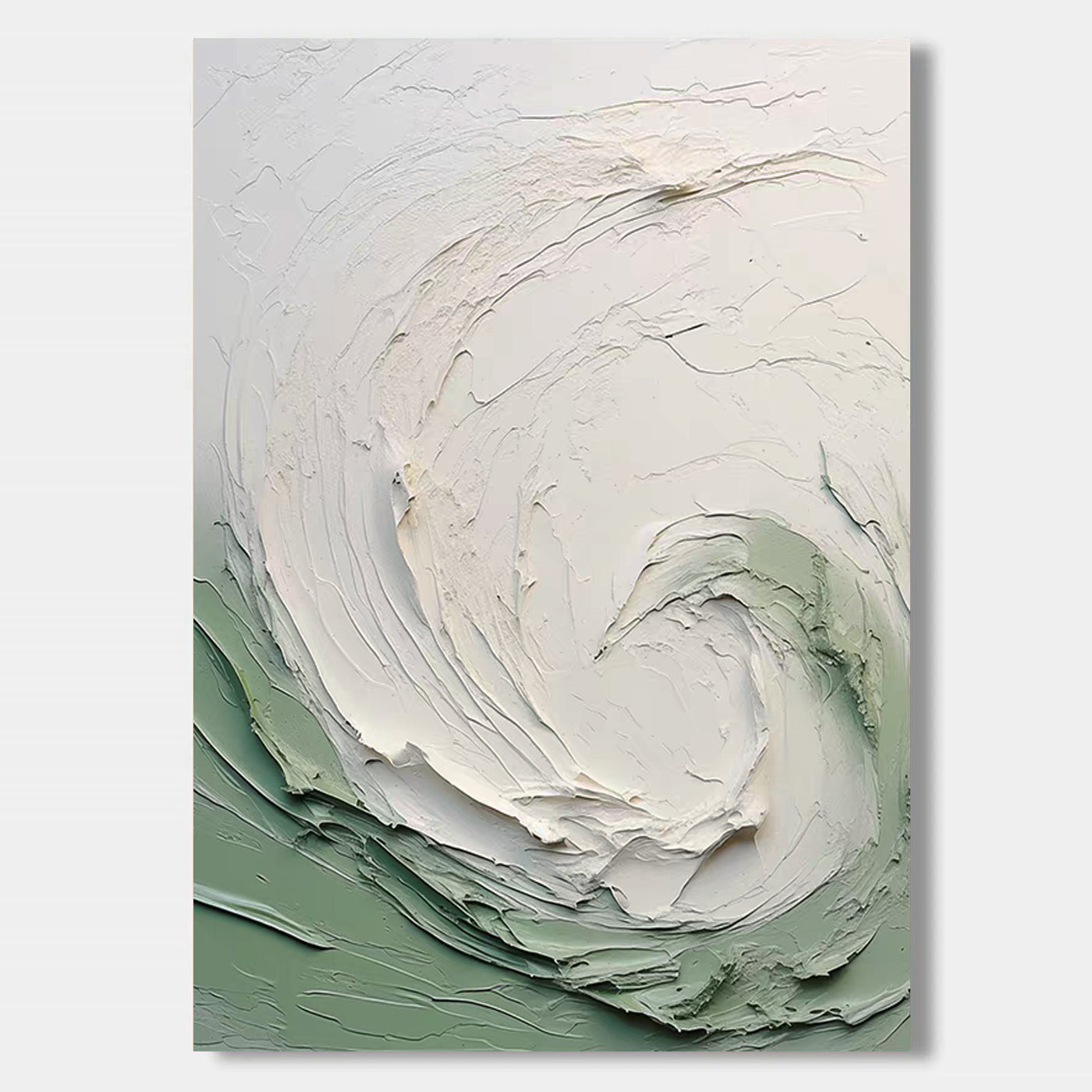 3D Textured Abstract Wave Wall Art - Tidal Vortex
