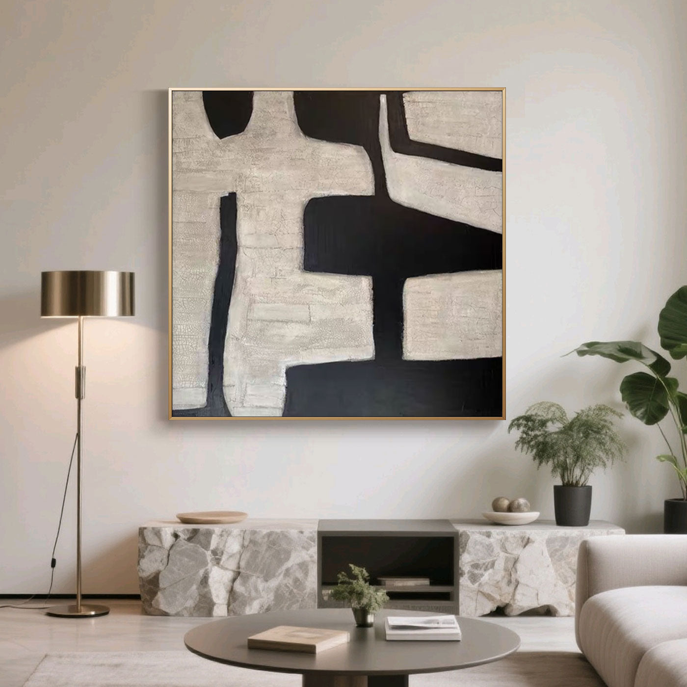 Mid-Century Modern Geometric Wall Art - Primitive Mark