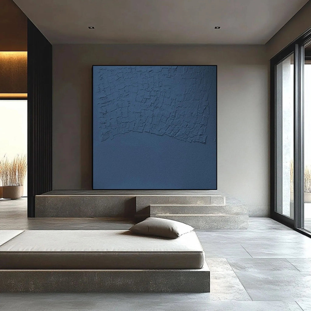 Wabi-Sabi inspired wall decor with plaster and quartz sand, ideal as a holiday gift or housewarming present.
