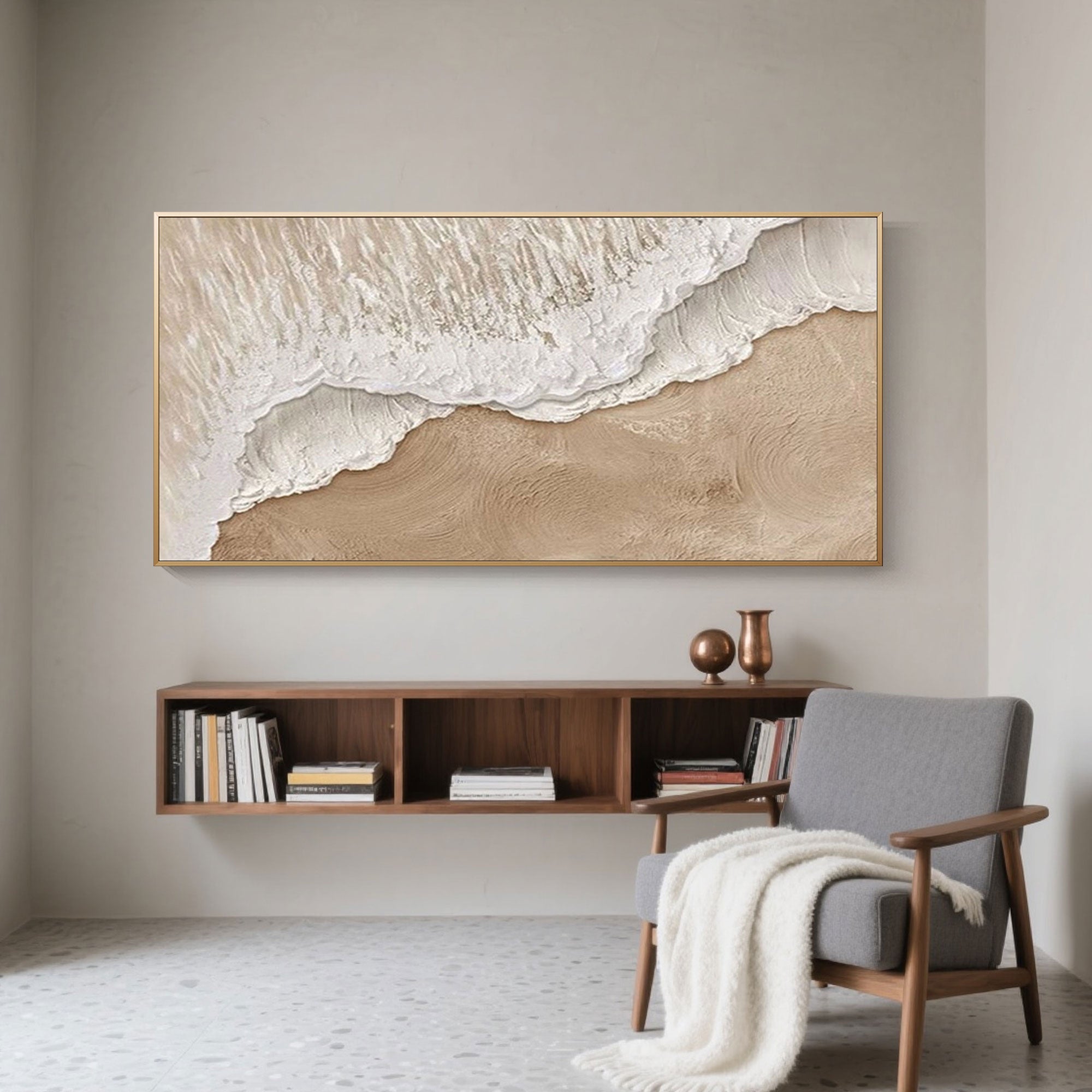 3D Textured Beach Painting | Shoreline