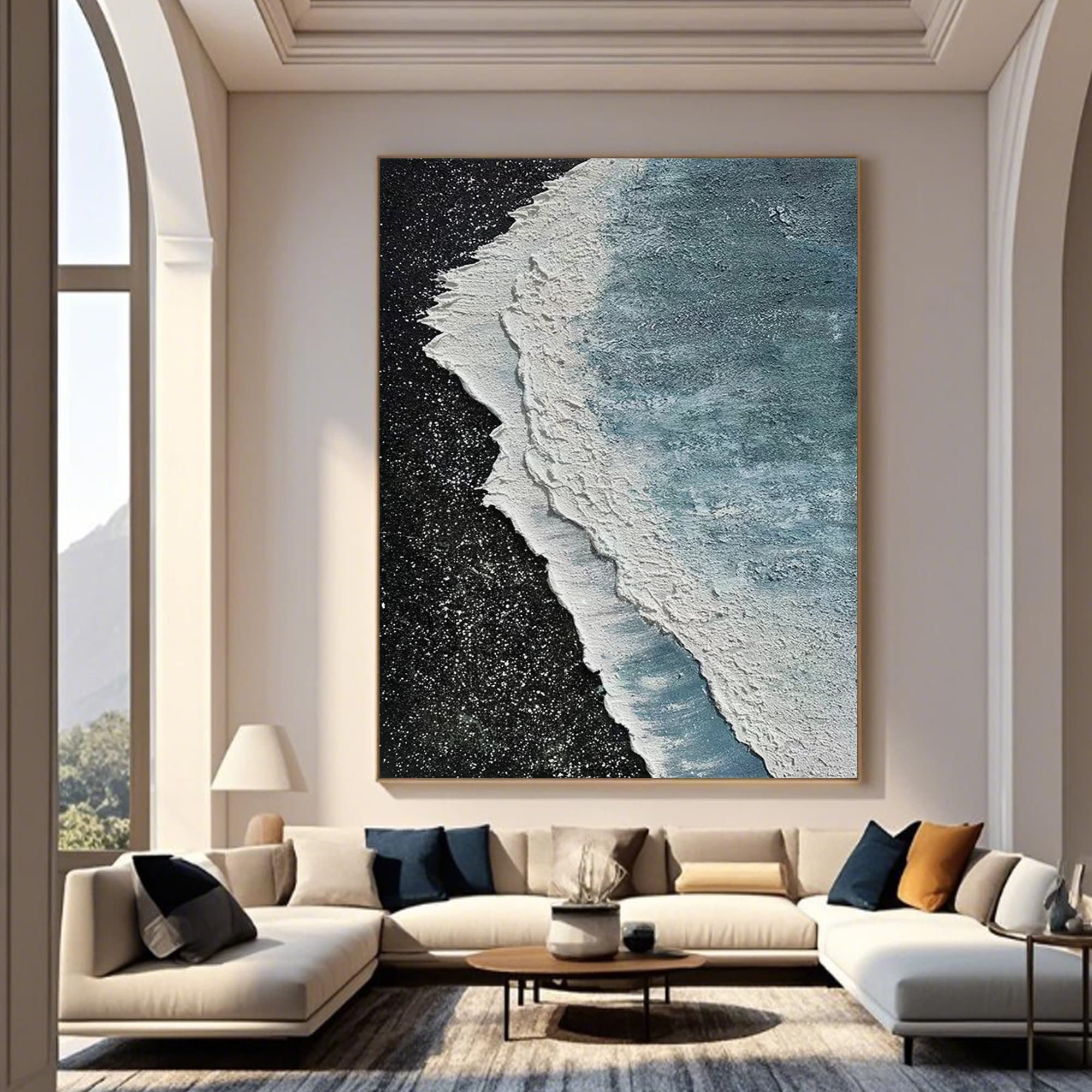 Safe international shipping for hand-painted canvas artwork.