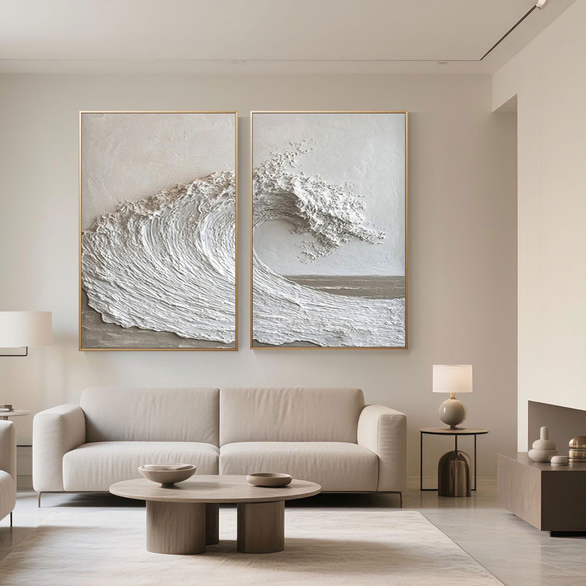3D Textured Seascape Canvas Art | Ocean Rise