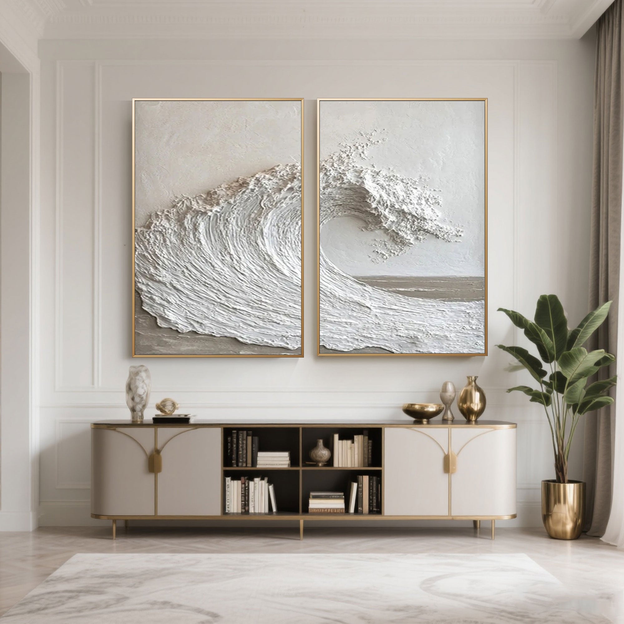 3D Textured Seascape Canvas Art | Ocean Rise