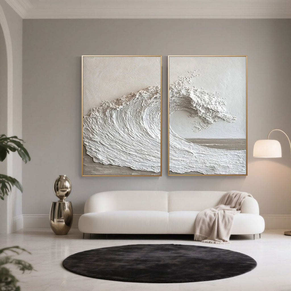 3D Textured Seascape Canvas Art | Ocean Rise