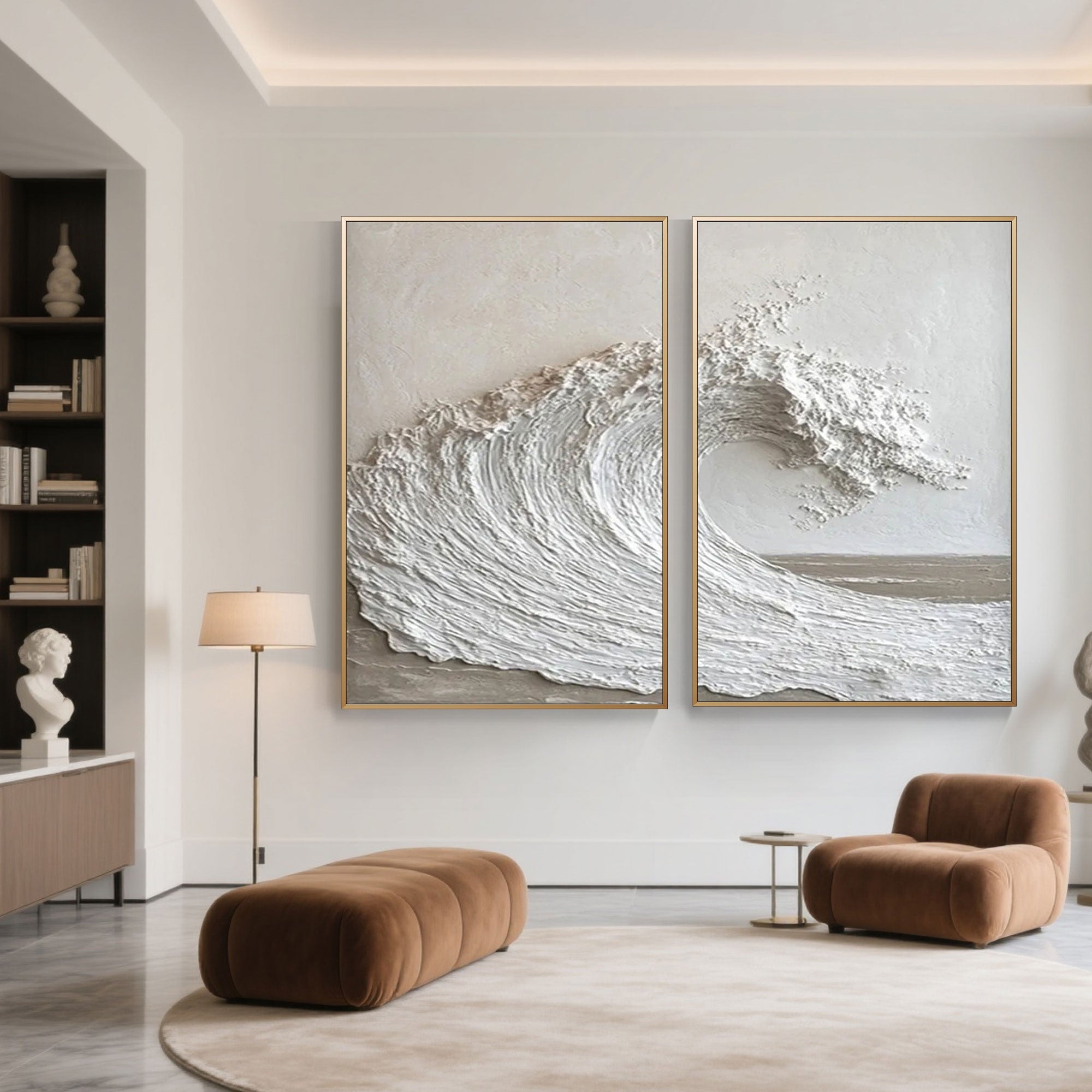 3D Textured Seascape Canvas Art | Ocean Rise