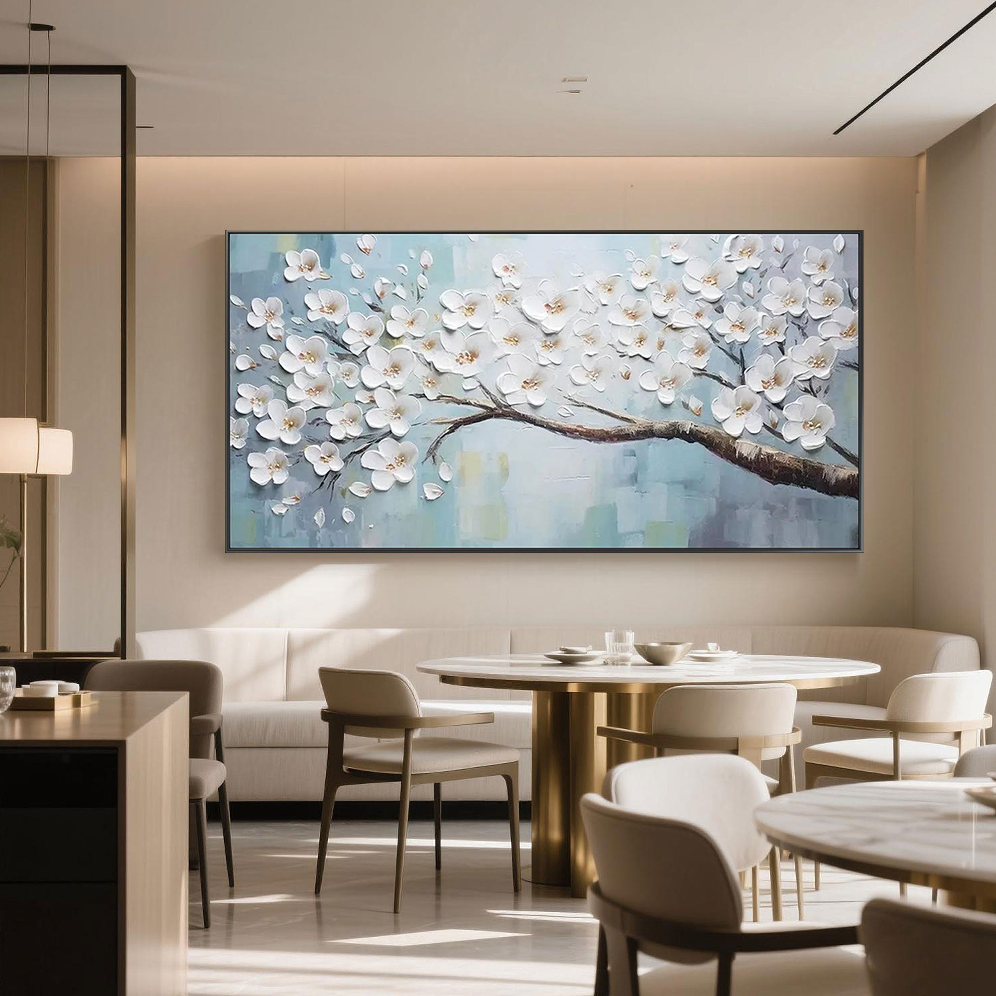 3D White Floral Wall Art | Serenity