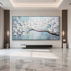 3D White Floral Wall Art | Serenity