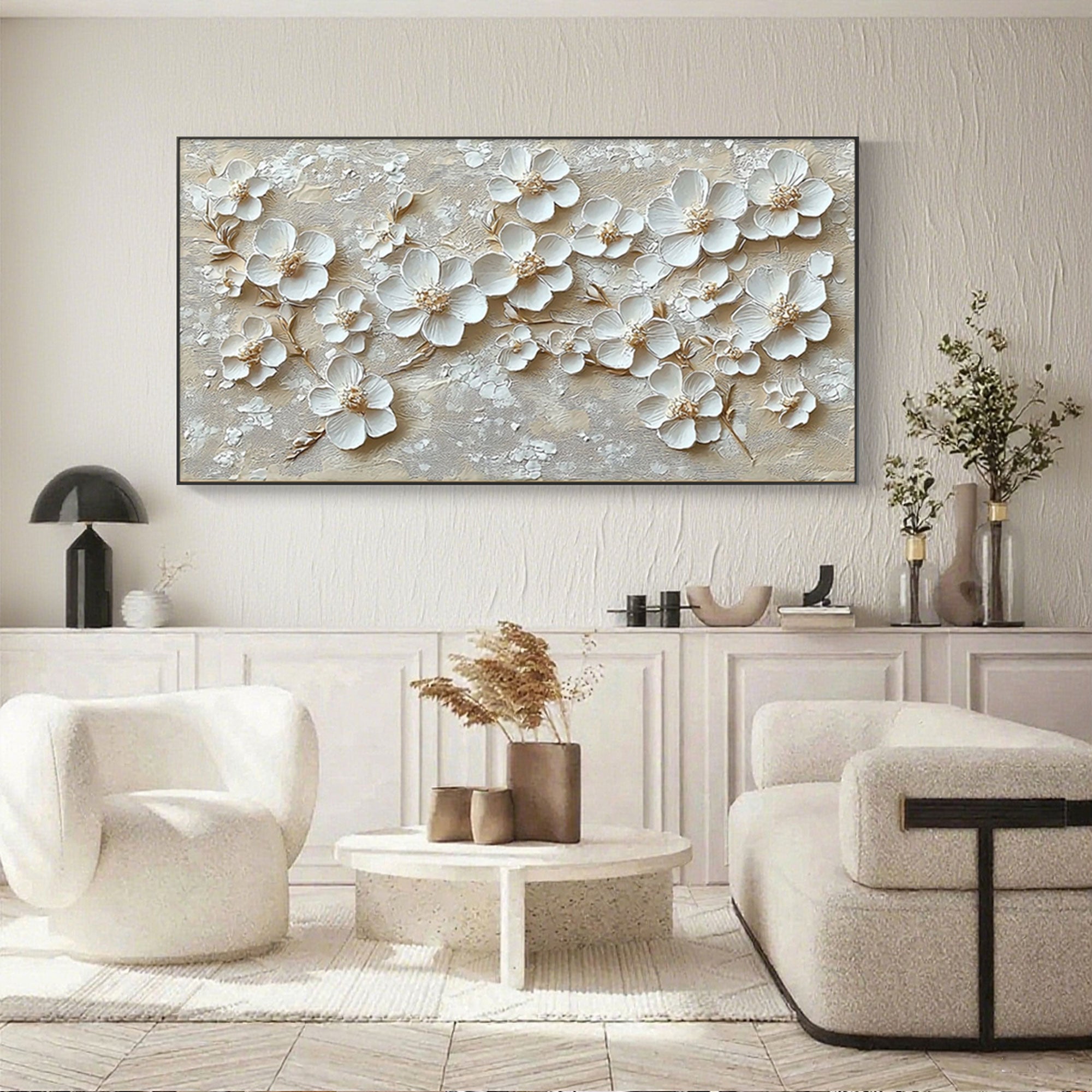 Canvas art options: rolled, stretched, and framed with sleek metal frames.