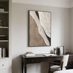 3D Textured Abstract Painting - Shoreline Veil