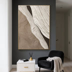3D Textured Abstract Painting - Shoreline Veil
