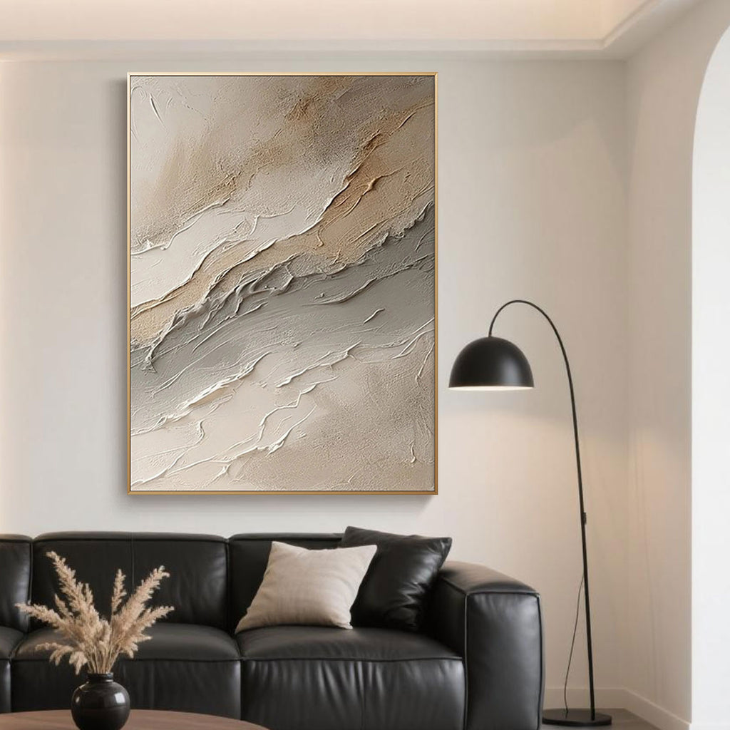 3D Textured Abstract Painting - Silent Layers