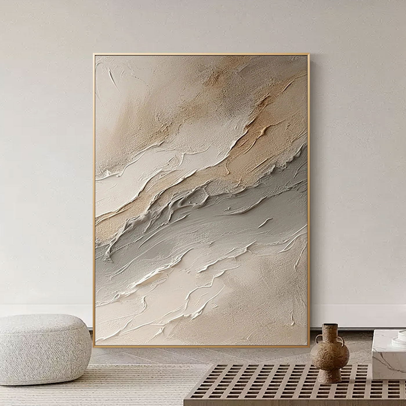3D Textured Abstract Painting - Silent Layers