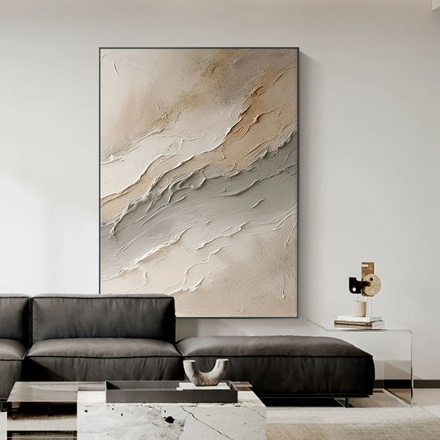 3D Textured Abstract Painting - Silent Layers