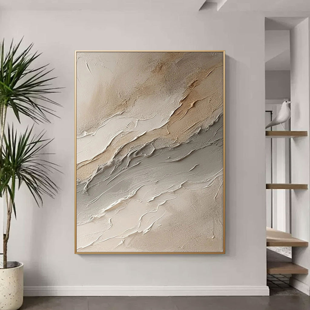 3D Textured Abstract Painting - Silent Layers
