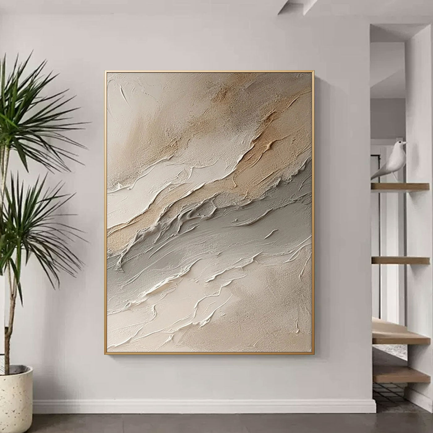 3D Textured Abstract Painting - Silent Layers