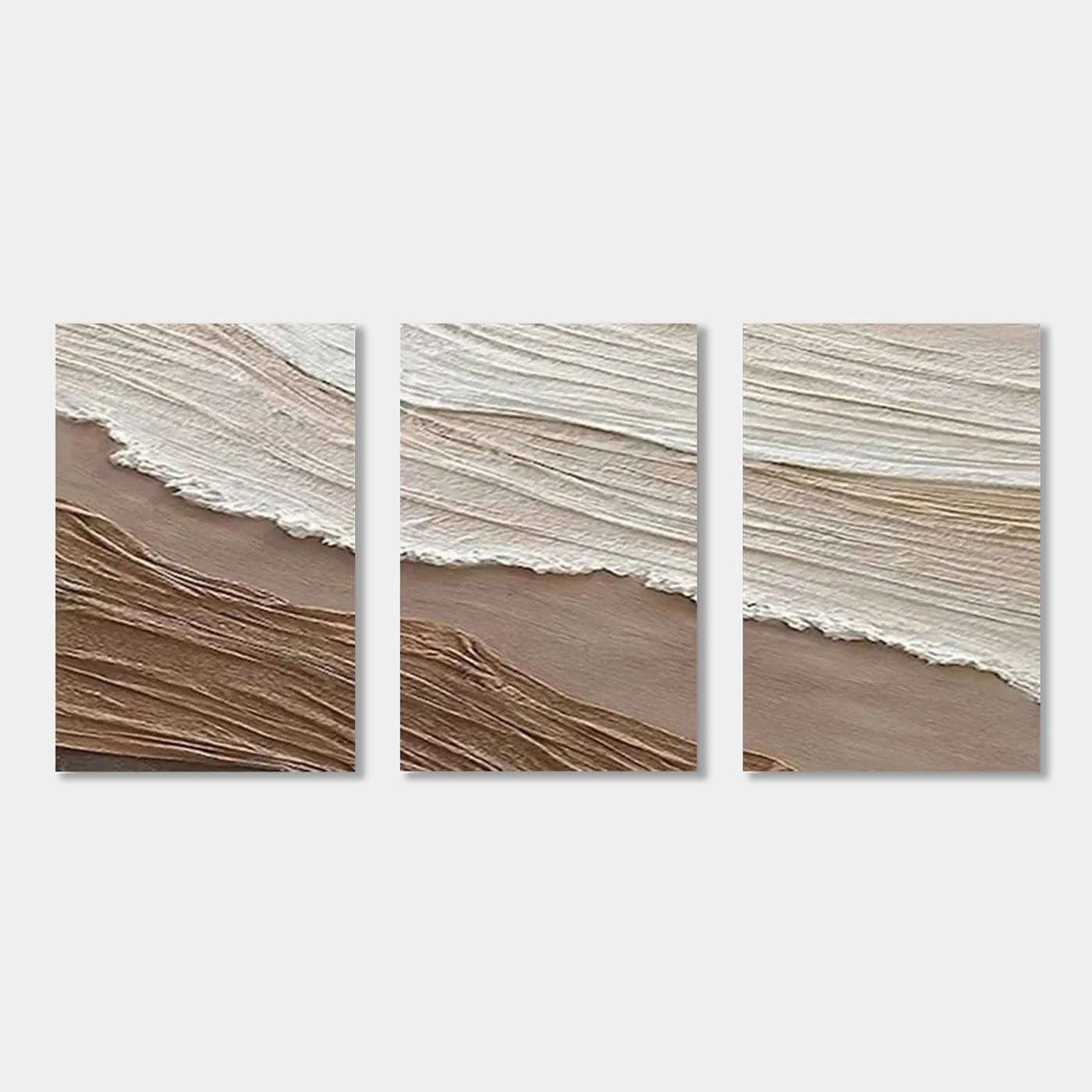 3D Textured Abstract Seascape Wall Art - Earth Waves