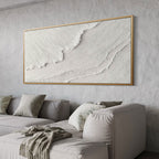 3D Textured Abstract Wave Painting - Tidal Veil