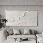 3D Textured Abstract Wave Painting - Tidal Veil