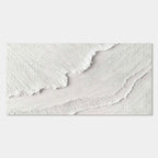 3D Textured Abstract Wave Painting - Tidal Veil