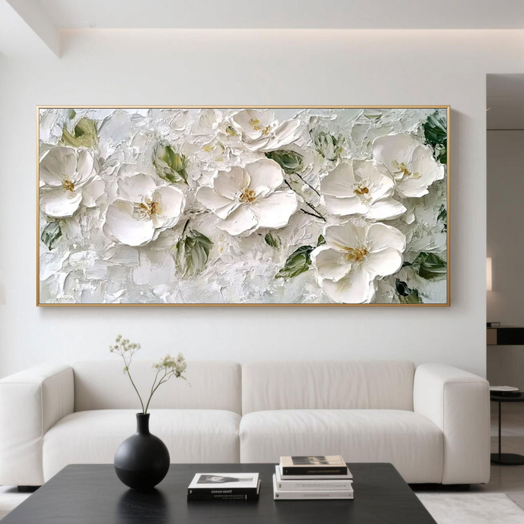 3D Textured Floral Wall Art - Ethereal Bloom