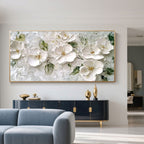 3D Textured Floral Wall Art - Ethereal Bloom