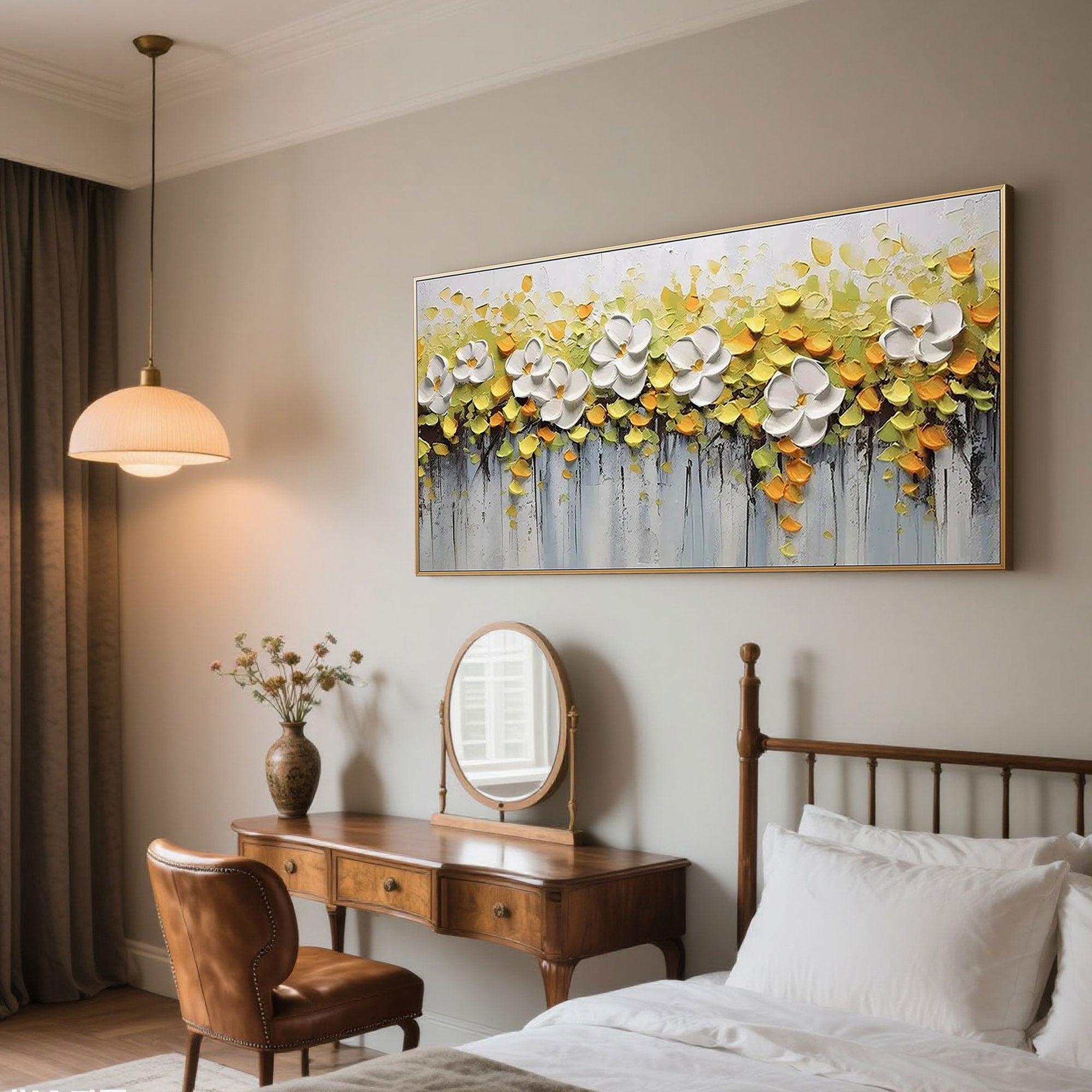 3D Textured Floral Wall Art - Floria