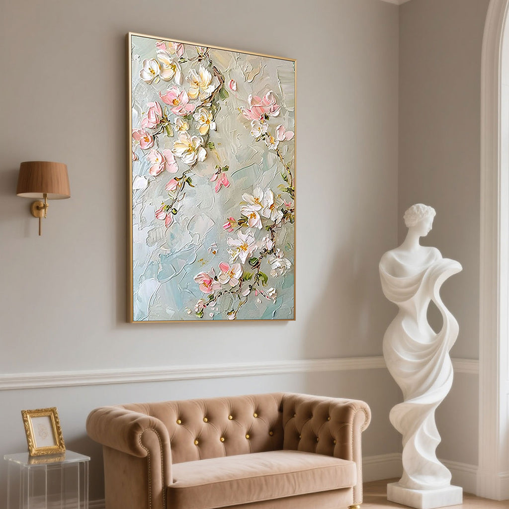 3D Textured Floral Wall Art - Spring Reverie