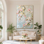 3D Textured Floral Wall Art - Spring Reverie