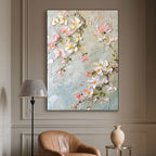3D Textured Floral Wall Art - Spring Reverie