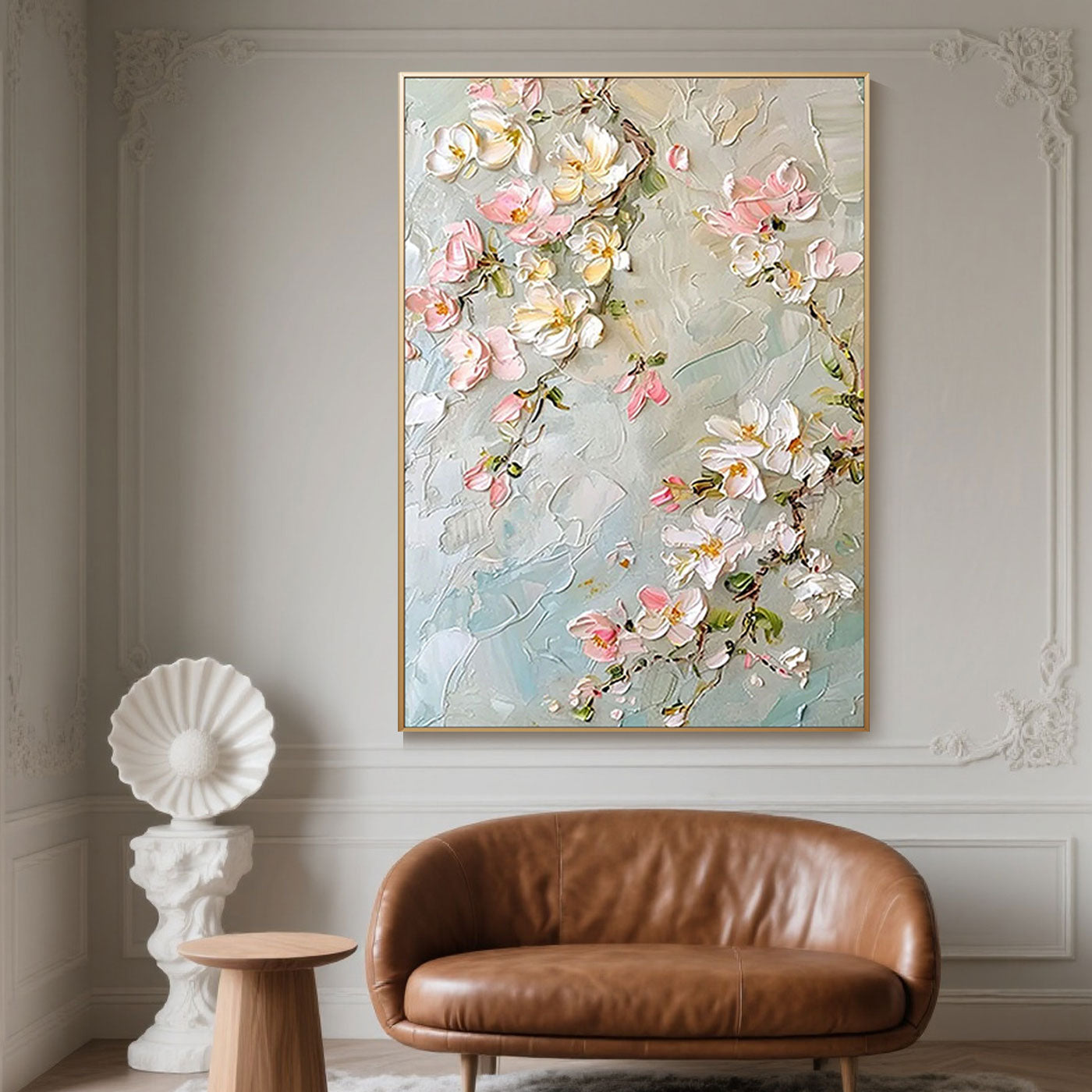 3D Textured Floral Wall Art - Spring Reverie