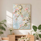 3D Textured Floral Wall Art - Spring Reverie