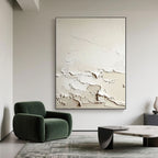 3D Textured Minimalist Abstract Wall Art - Tidal Trace