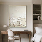 3D Textured Minimalist Abstract Wall Art - Tidal Trace