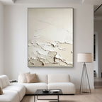 3D Textured Minimalist Abstract Wall Art - Tidal Trace