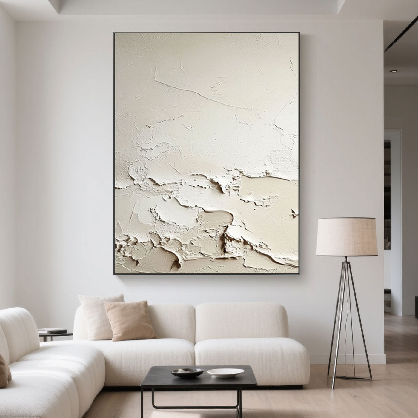 3D Textured Minimalist Abstract Wall Art - Tidal Trace