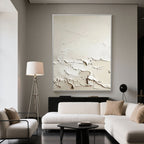 3D Textured Minimalist Abstract Wall Art - Tidal Trace
