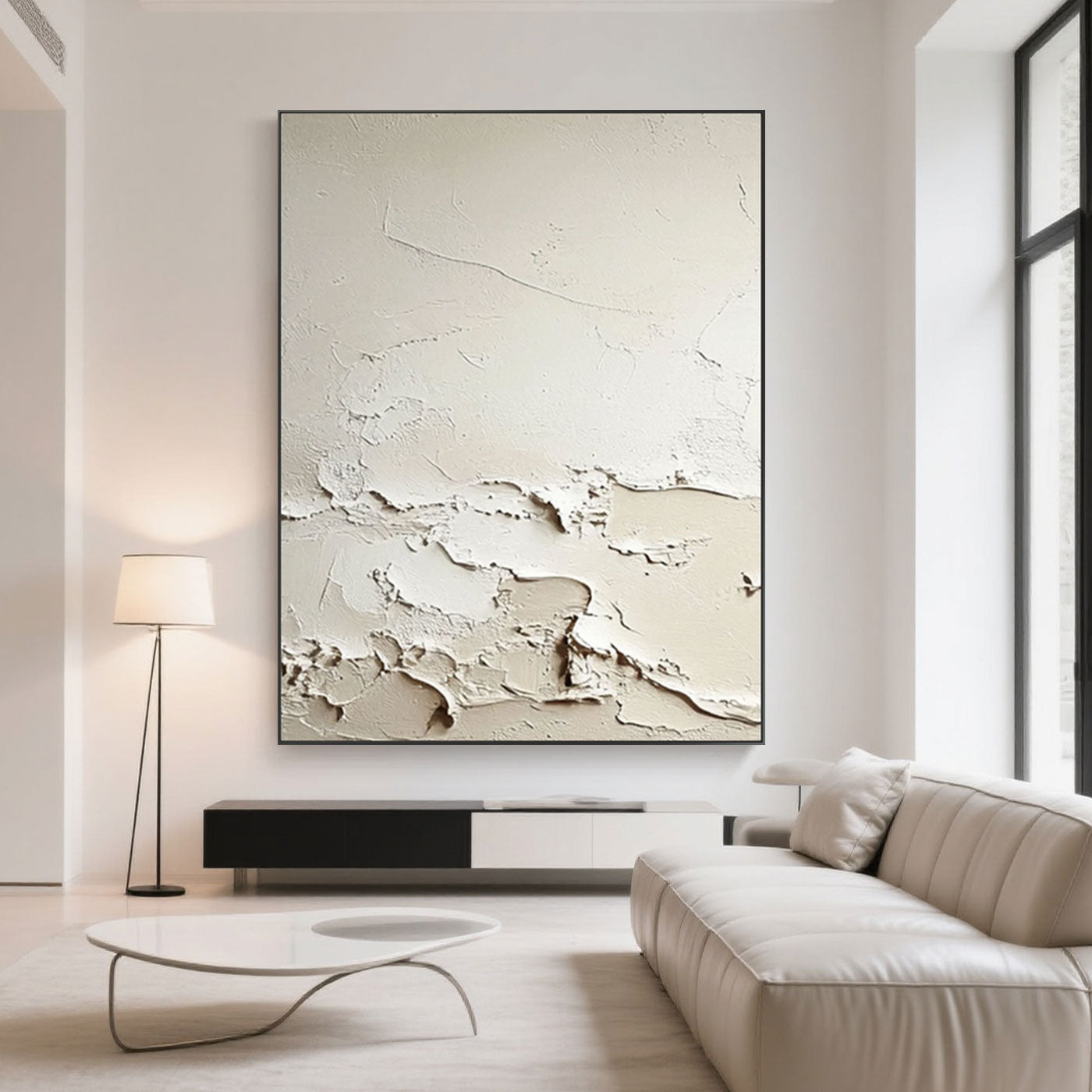 3D Textured Minimalist Abstract Wall Art - Tidal Trace