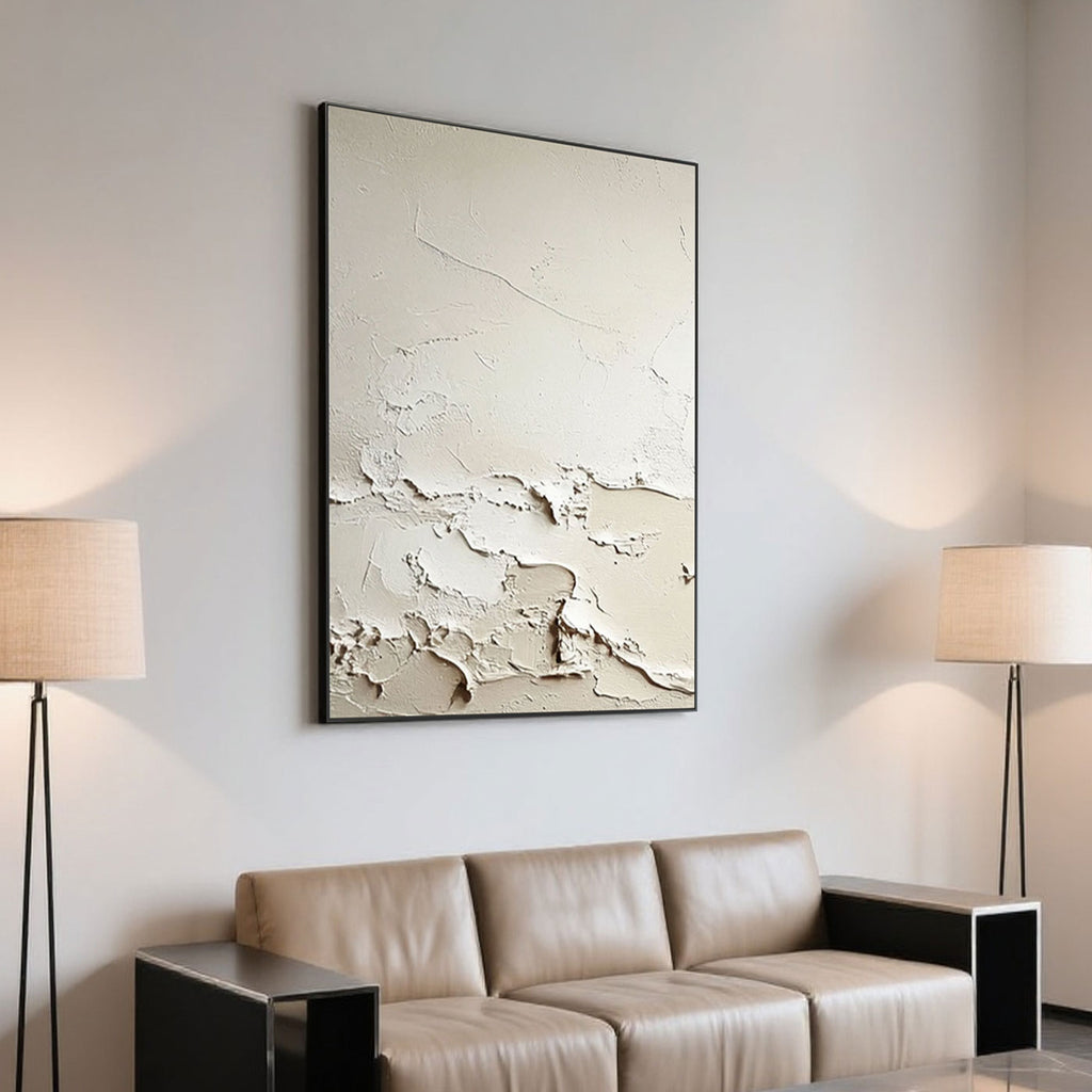 3D Textured Minimalist Abstract Wall Art - Tidal Trace
