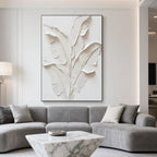 3D Textured Minimalist Banana Leaf Wall Art - Whispering Leaves
