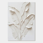 3D Textured Minimalist Banana Leaf Wall Art - Whispering Leaves