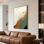 Peinture texturée 3D représentant des vagues de l'océan - Terra Tide