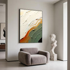 Peinture texturée 3D représentant des vagues de l'océan - Terra Tide