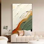 Peinture texturée 3D représentant des vagues de l'océan - Terra Tide