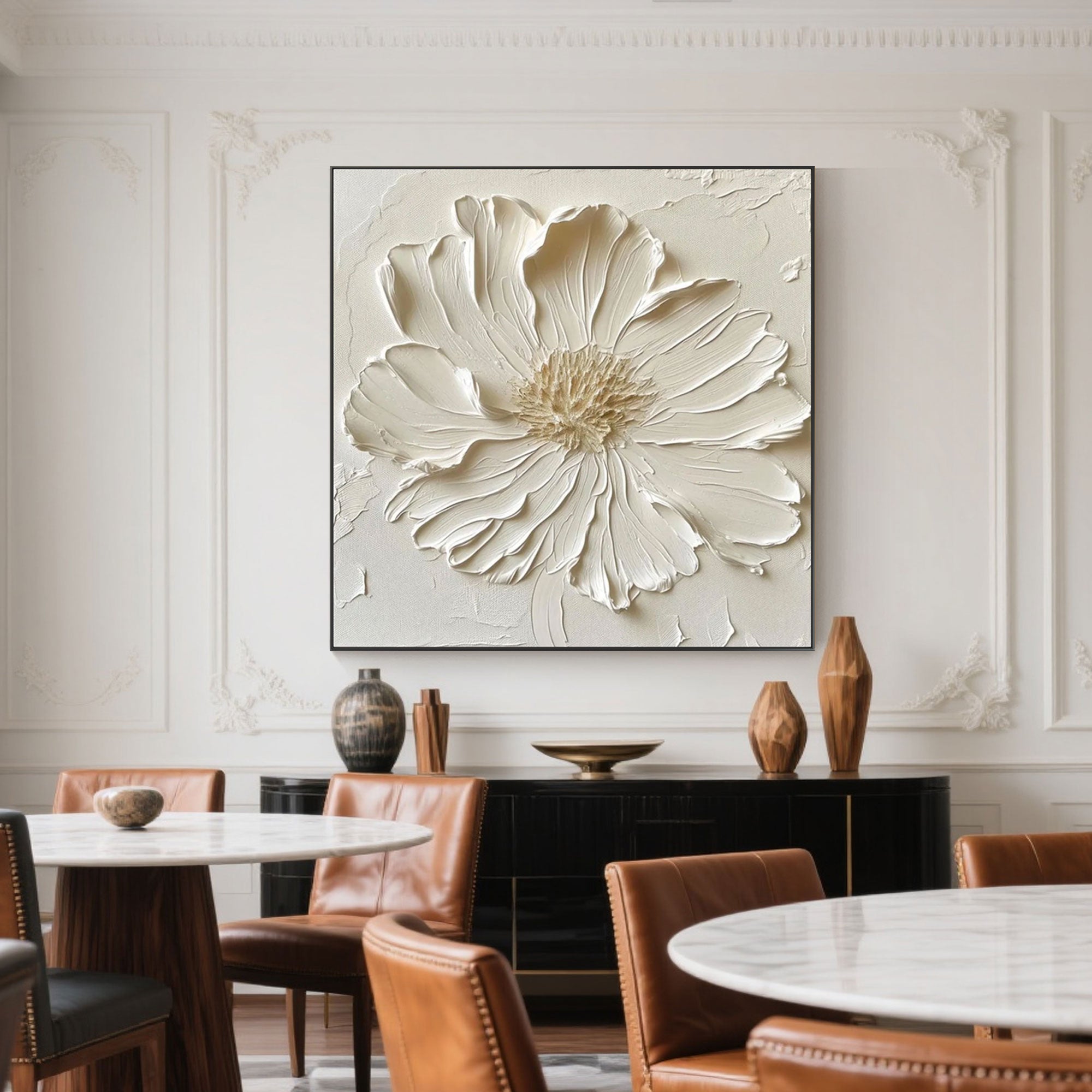 Safe international shipping for Lumen hand-painted canvas artwork.