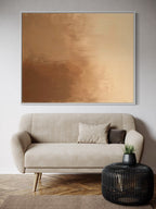 Modern Gold Abstract Canvas Painting #AB037