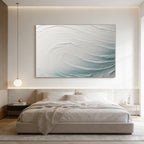 3D Textured Abstract Minimalist Ocean Wall Art - Swell Arc