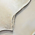 3D textured minimalist gold wall art 'Golden Hush' by Lumi Gallery, abstract shapes on canvas