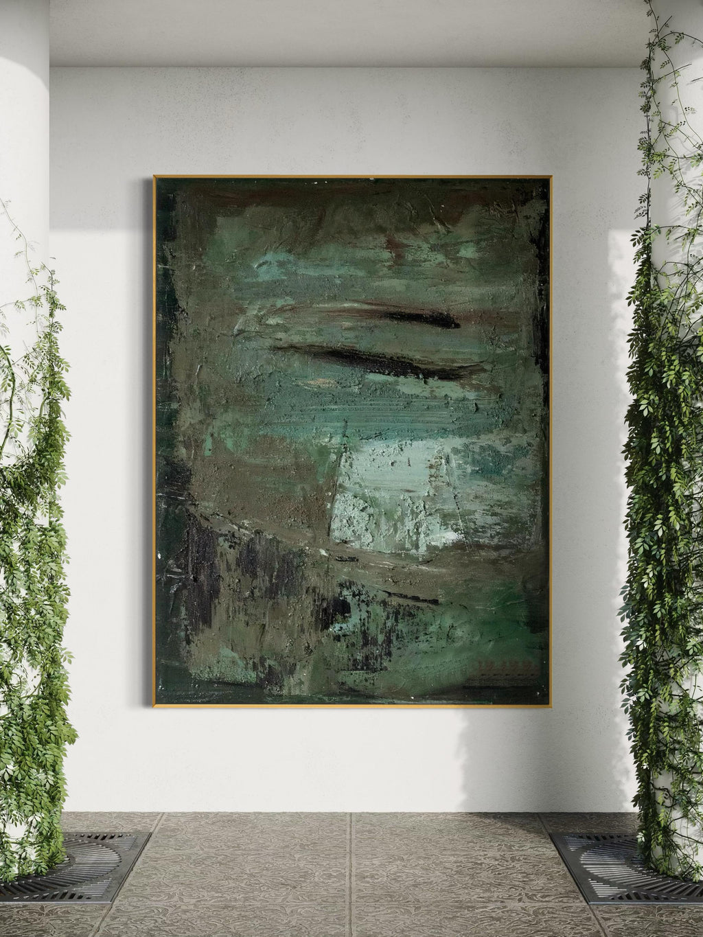 Mid-Century Modern Abstract Canvas Wall Art #MCM005
