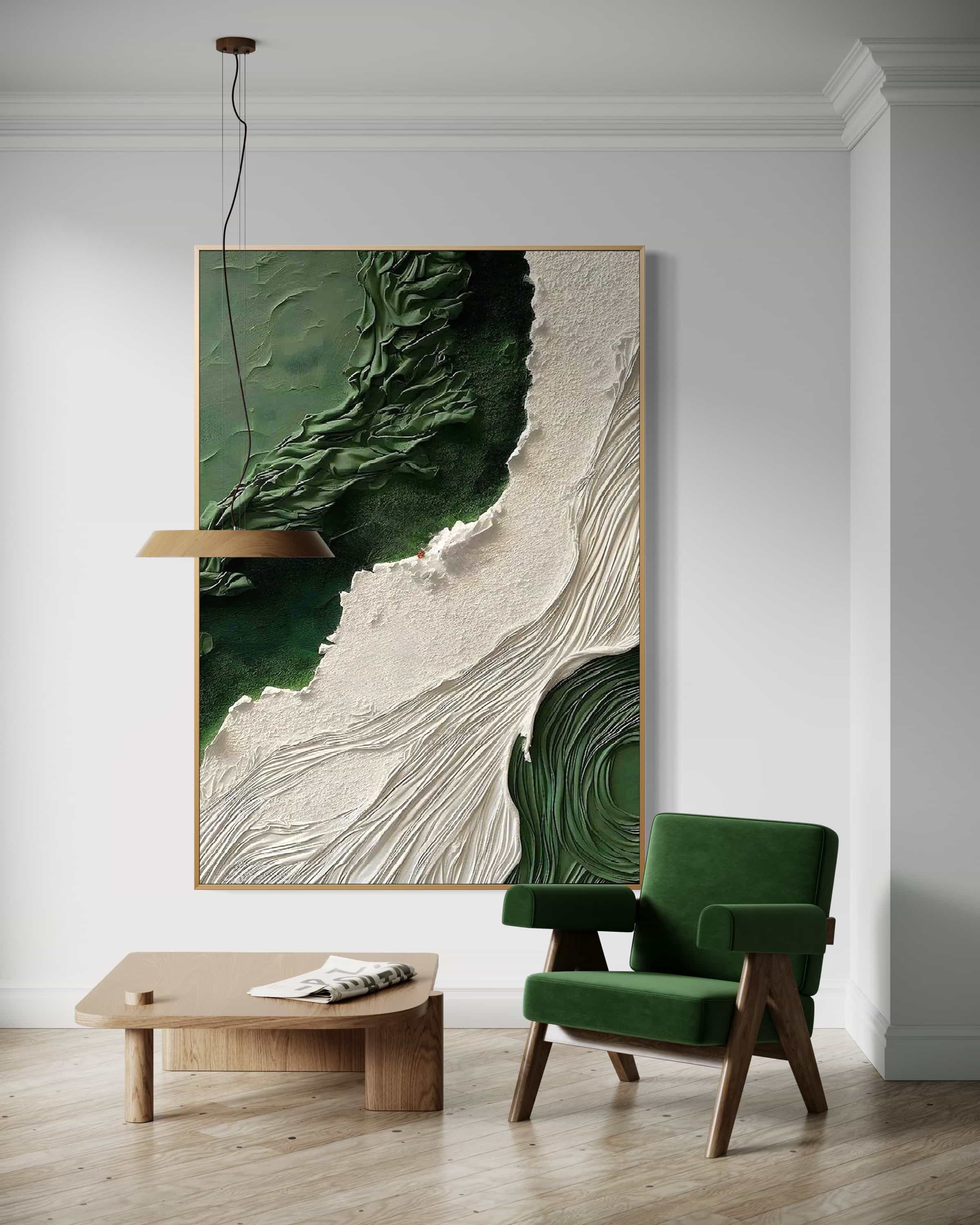 Modern Textured Nature Canvas Wall Art #TX022