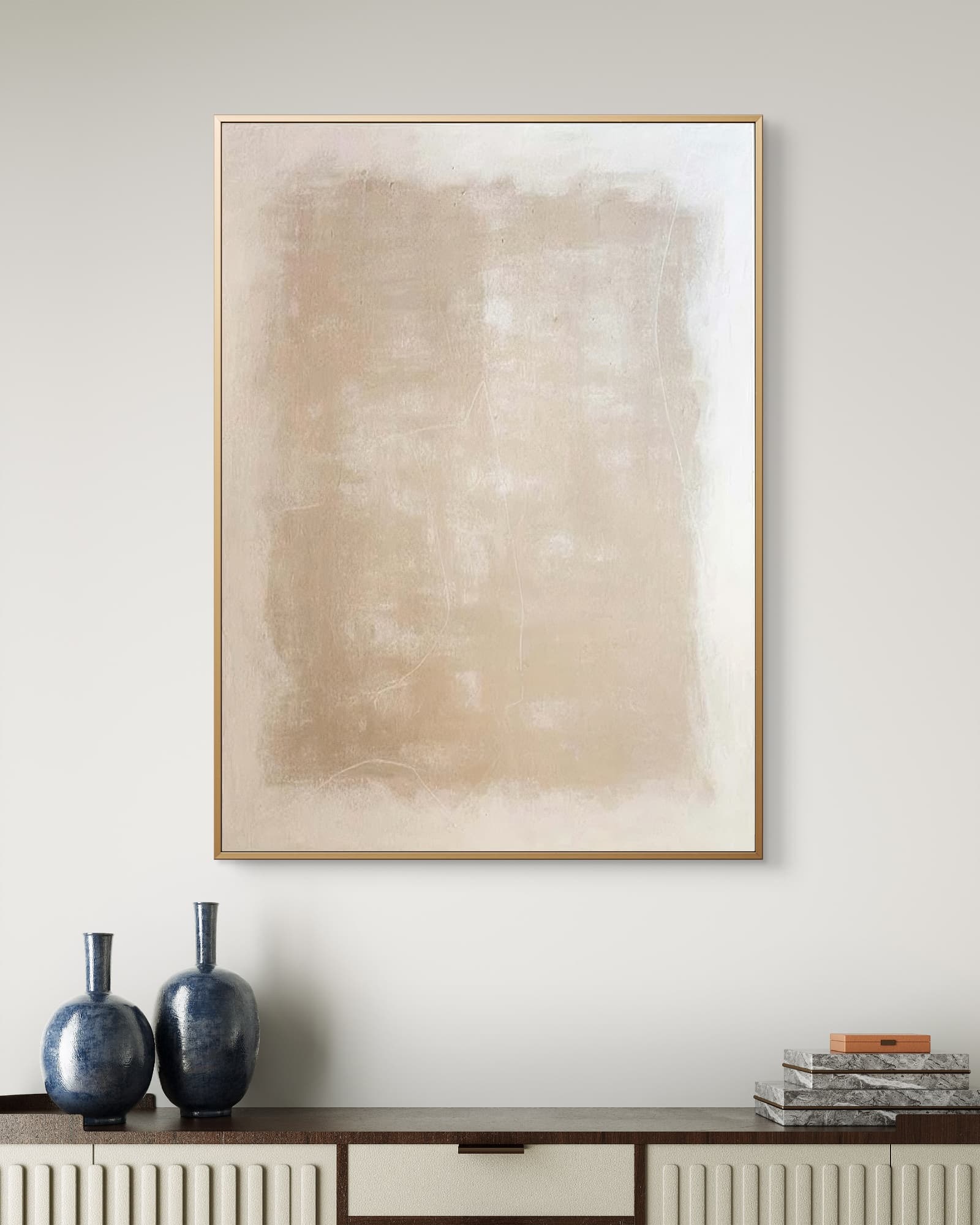 Wabi-Sabi Abstract Canvas Painting #AB034